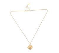 Healeved Vintage Stainless Steel Tarot Sun Pendant Necklace With Zircon Evil Eye Amulet Choker For Women And Stylish Jewelry Accessory