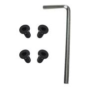 Healeved Visserie de Potence en Acier Inoxydable pour Trottinette Électrique, Kit 4 Vis Clé Hexagonale, Remplacement Facile pour Pièces Usées