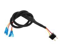 Healifty 1 à 2 Câble Répartiteur Compatible Amélioration du Système Double en Alliage et Plastique 6.3mm Câble Adaptateur pour Klaxon de Voiture et Utilisation en Conduite