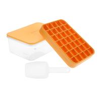 Healifty 1 ensemble Bac à Glace Silicone Jaune avec Couvercle Ensemble Pratique de Cases pour Glaçons Accessoire de Cuisine pour Boissons et Cocktails