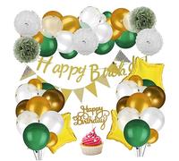 Healifty 1 ensemble Décoration Anniversaire Avocat Ensemble Ballons Bannières et Cake Toppers pour Fête