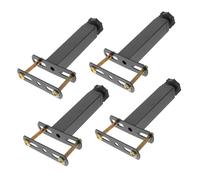 Healifty 1 Ensemble Meuble Réglables Ensemble de Noir Mat Connecteurs pour et Armoires Support de Remplacement Robuste pour Meubles avec Hauteur Ajustable