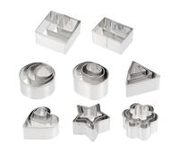 Healifty 1 ensemble Moule à Gâteau Rectangulaire Acier Inoxydable pour Biscuits DIY Ustensile de Pâtisserie Sécurisé et Facile à Nettoyer pour Cuisiner