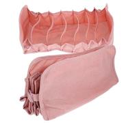 Healifty 1 ensemble Organisateur de Rangement pour Sous Vêtements Boîte à Compartiments Washable pour Soutiens Gorge Culottes et Chaussettes de Grand Petit Design Pratique et Élégant pour