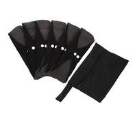 Healifty 1 Ensemble Serviettes Hygiéniques Réutilisables Lavables Imperméables pour Femmes Modèle Lot Sacoche de Rangement Absorption Puissante Doux et Respirant pour Période Mensuelle