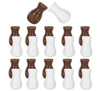 Healifty 1 Jeu Accessoires pour Rideaux Tirants De Corde pour Stores Et Décorations Intérieures Marron Blanc 24 Pièces