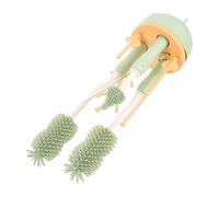 Healifty 1 Jeu Brosse à Brosse à Paille Goupillon Avec Support Brosse De Nettoyage De En Silicone Gobelets Brosse Ensemble Nettoyeur Multifonction De Bébé Type