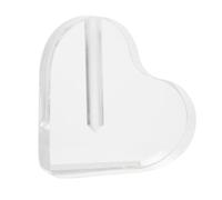 Healifty 1 pièce Base de Fleurs Acrylique Transparent Forme de Cœur pour Arrangements Floraux Support Élégant pour Roses Décoration Romantique pour Mariages et Événements