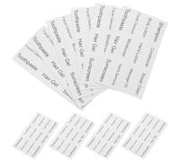 Healifty 10 Feuilles d'Étiquettes Autocollantes Imperméables pour sous-Flacons de Cosmétiques et Shampoing Étiquettes en Papier pour Flacons de Voyage Organisation Facile des Produits de