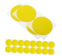 Healifty 10 feuilles Étiquettes Rondes Adhésives Couleur Jaune Gommettes Gros Points Auto-collantes pour Codage Classement et Organisation Stickers Autocollants
