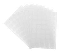 Healifty 10 Pastilles Adhésives Rondes Blanches Auto-collantes 25 Mm, Étiquettes Circulaires pour Bureau, Codage et Tri, Autocollants à Pois pour Classement et Scellage, Fournitures