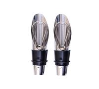 Healifty 10 pièces Bec Verseur Vin Acier Inoxydable Bouchon et Aérateur avec Joint Silicone Verseur Liquide Étanche pour Bouteilles de Vin Huile et Liqueur Usage Domestique et Restaurant