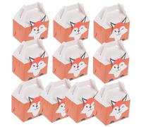 Healifty 10 pièces Boîte de Rangement pour Bonbons et Biscuits Motif Animal Carton Boîte Cadeau Portable Décorative pour Mariage et Anniversaire
