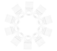 Healifty 10 Pièces Clips pour Stores U Transparent Supports sans Cordon pour Rideaux Fixation Facile et Sûre pour Salon Chambre Balcon