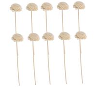 Healifty 10 pièces Lot de Bâtons Rotin pour Diffuseur Darômes Décor Naturel Parfum Ambiance Maison Accessoire Bâtonnet Fleur Diffuseur