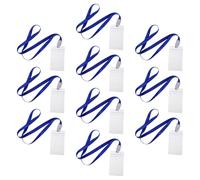 Healifty 10 pièces Lot de Porte-badges Clairs avec Tour de Cou Étanche Housse PVC Double Face pour Cartes Identité Étudiants Infirmiers Enseignants Séminaires Concerts Couleur Aléatoire