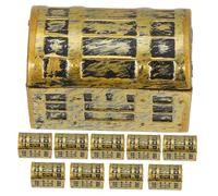 Healifty 10 Pièces Mini Coffre Au Trésor Décoratif Coffret à Trésors Pour Garçon Fille Jouet Pirate Boîte Au