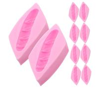 Healifty 10 Pièces Moule Silicone Fondant Mini Hamburger pour Cupcake Gâteau Chocolat Non Adhésif Polyvalent Pâtisserie