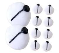 Healifty 10 pièces Nez Coton pour Crochet Accessoires DIY pour Animaux Peluche Nez pour Amigurumi Fournitures Couture Peluche Décorations Artisanales