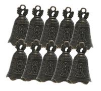 Healifty 10 pièces Pendentifs Carillon Vent Décoratifs Résistants pour Décoration Intérieure et Extérieure Grelots Délicats Style Rétro pour Festival et Maison