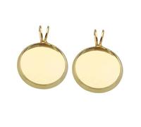 Healifty 10 pièces Pendentifs Ronds Cuivre avec Plateau DIY pour Création de Bijoux Multi-usage pour Gravure et Résine Accessoires Vintage pour Artisanat et Cadeaux Personnalisés