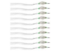 Healifty 10 Pièces Piège à Poissons Filet de Pêche de Remplacement en Nylon et Fer Maille Fine Portable pour Pêche Professionnelle en Plein Air