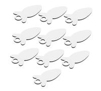 Healifty 10 Pièces Plaques Photo Sublimation Acrylique Forme Carotte Supports Vierges Résistants Décoloration pour Projets DIY Décoratifs et Signalétique