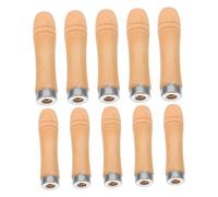 Healifty 10 Pièces Poignée de Râpe Portable en Bois Anneau Métallique