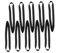 Healifty 10 pièces Rubans Tour de Cou Médaille Sportifs Lanières Légères et Sécurisées pour Récompenses Cordon Badge Athlétisme Noir avec Crochet pour Événements et Compétitions