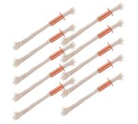 Healifty 10 Pièces Support de Mèche en Laiton, Alliage Résistant | Tube de Brûleur, Usage Intérieur et Extérieur, Pièces pour Lampes à Huile, Longue Durée de Combustion