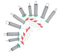 Healifty 10 Ressorts Hélicoïdaux Scientifiques pour Expériences Physiques - Kit Pédagogique en Acier Robuste - Assortiment Solide pour Laboratoire Scolaire et Enseignement des Sciences