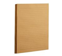 Healifty 100 feuilles Papier à Lettres Kraft Vintage Lignées Rétro Papier pour Écriture de Correspondance Notes Poèmes et Messages Chaleureux Couleur Kaki Foncé