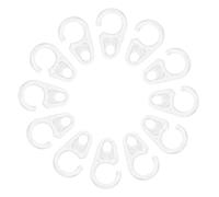 Healifty 100 Pièces Anneaux de Crochets Transparants pour Rideaux Glissement Silencieux Résistants Aux Rayures Compatibles Tringles et Usage Maison et Hôtel