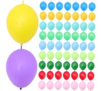 Healifty 100 pièces Ballons Latex Couleurs Mélangées Set de Ballons pour Anniversaire et Shower Décoration et Facile à Assembler