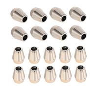 Healifty 100 pièces Embouts de Cordon Nylon Doré Stoppeurs à Cordon Réglables pour Vêtements Sacs et Survêtements Fermeture Sécurisée des Cordelettes