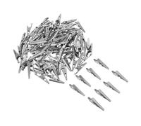 Healifty 100 Pièces Mini Alligator Clips For Crafts Adjustable Metal Spring Clamps For Hose And Wire Holding Versatile Small Clamps And Merchandise Signs