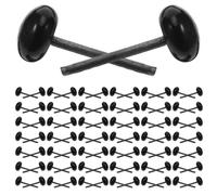 Healifty 100 Pièces Round Glass Safety Eyes for DIY Stuffed Animals Craft Eyeballs Handmade Doll Eyes for Needle Felting and Plush Toy Decorations