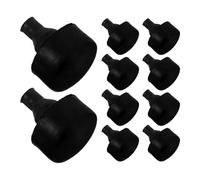 Healifty 100 Silentblocs en Caoutchouc Noir Amortisseurs de Vibrations pour Supports Moteur Moto, Kit 100 Pièces Pare-chocs Antivibratoire, Bagues de Moteur Compatibles Scooter et Atelier