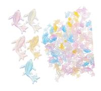 Healifty 100pièces Breloques Animaux Marins Résine Décorations Thème Mer pour Ongles Accessoires de Nail Art Dauphin