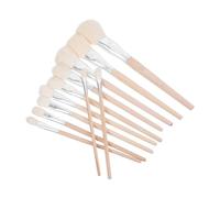 Healifty 11 Pièces Brosse de Pollinisation Manuelle en Bois et Laine | Concombres et Arbres Fruitiers, Usage Balcon, Aide Douce aux Fleurs, Format Compact, Réduit la Dépendance aux Abeilles