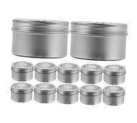 Healifty 12 Pièces Boîte à Parfum Aluminium Diffuseur Aromathérapie Portable avec Couvercle Maison et Décoration Intérieur