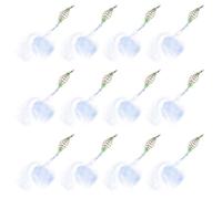 Healifty 12 Pièces Filet de Pêche Portable en Nylon, Piège à Poissons | Maille Fine, Technologie Crochet Explosif, Léger et Pliable, Usage en Sorties de Pêche, Eau Salée