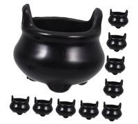 Healifty 12 pièces Mini Pots Sorcières pour Décoration Halloween Ornements Miniatures pour Fête et DIY