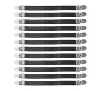Healifty 12 Pièces Sangles à Pince pour Draps Housse Clips en Acier Inoxydable, Protection Antidérapante et Élasticité, Accessoire Pratique pour Maison et Hôtel Noir,