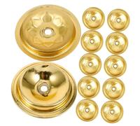 Healifty 12 pièces Support Mèches Flottantes Aluminium pour Lampes à Huile Disques Résistants et Décoratifs pour Lampe à Pétrole Support et Élégant pour Mèche Flottante Accessoire Pratique
