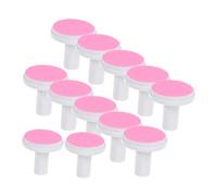 Healifty 12 pièces Têtes de Meulage de Remplacement pour Ongles Électrique Tampons Doux et Durables pour Ongles Adultes Accessoires Compatibles Rose