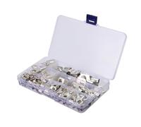 Healifty 120 pièces Connecteurs à Anneau Cuivre Cosse Tubulaire Électrique Robuste Sertir pour Câbles Batterie Extrémités Fermées Corrosion pour Installation et Automobile