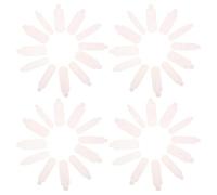 Healifty 120 Pochoirs en Silicone Réutilisables pour Nail Art en Résine, Moules Flexibles Flocons de Neige pour Créations 3D, Accessoires de Manucure Festive Rose, Kit Nail Art Noël