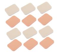 Healifty 12pièces Éponge à Maquillage Simple Lot De Houppette à Cosmétiques Pour Fille Disques Démaquillants Couleur Chair Blanche Outil De Maquillage