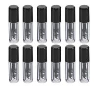 Healifty 12pièces Mini Tube De Mascara Vide Transparent Avec Brosse Pour Crème à Cils Pot Pour Faux Cils De Tubes Et Brosses